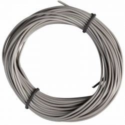 Insulated Copper Wire, 10m, 1 x 0.14 mm, Gray