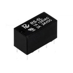 Relay electromagnetic DPDT 5VDC 2A