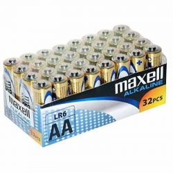 Maxell Alkaline Batteries LR6 size AA (32pcs) 1.5V