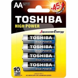 Toshiba High Power Αλκαλικές Μπαταρίες (4 x AA)