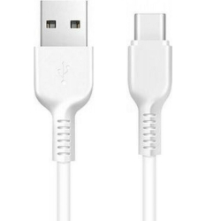 Hoco X20 Type C USB Καλώδιο 3m Λευκό