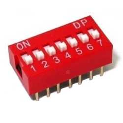 DIP Switch 2.54mm 7p