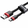 Baseus Cafule Braided microUSB Cable 1m Black-Red